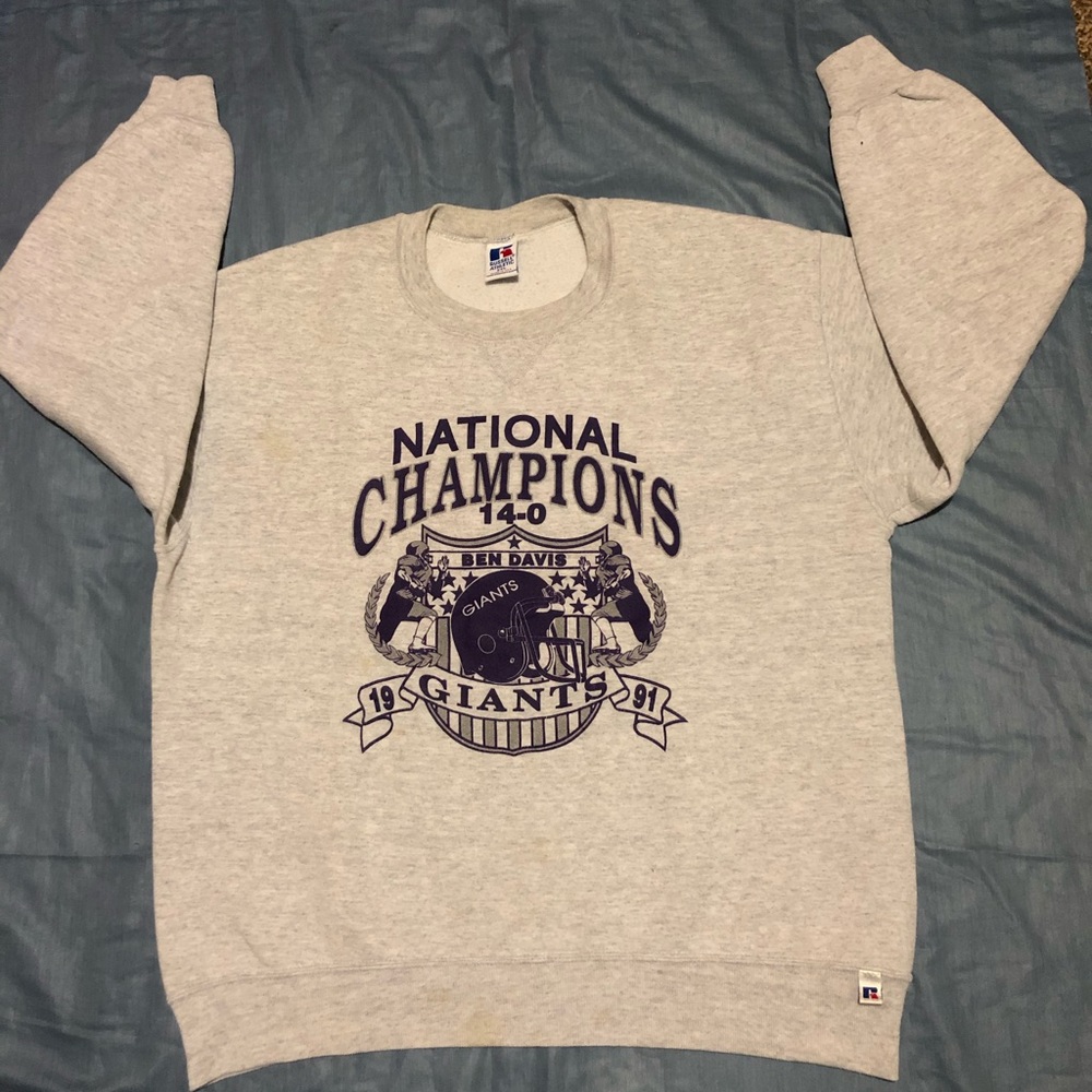 Vintage crewneck 1991 HS FB National champions